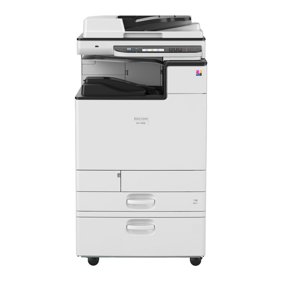 Ricoh C2000 Laser Multifunction Printer Manuals