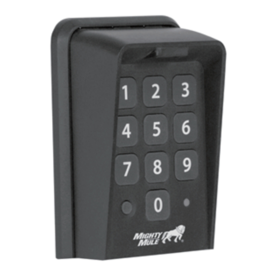 MIGHTY MULE MMKPD KEYPAD INSTRUCTION FOR THE INSTALLATION | ManualsLib