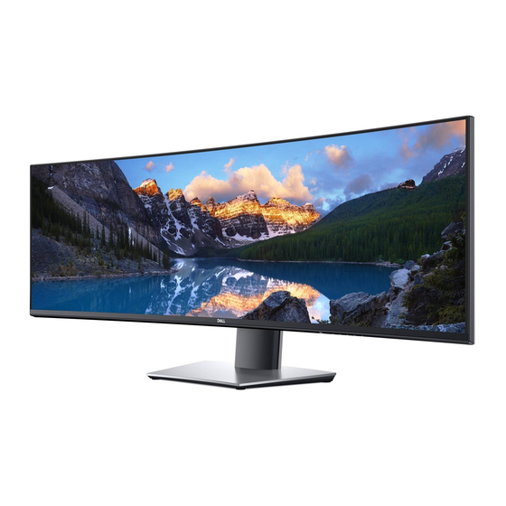 dell ultrasharp 49 curved monitor u4919dw manual