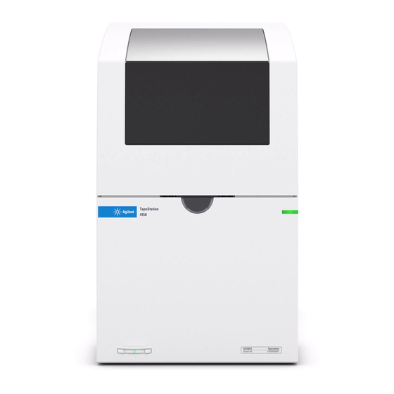 AGILENT TECHNOLOGIES 4150 TAPESTATION SYSTEM SYSTEM MANUAL Pdf Download
