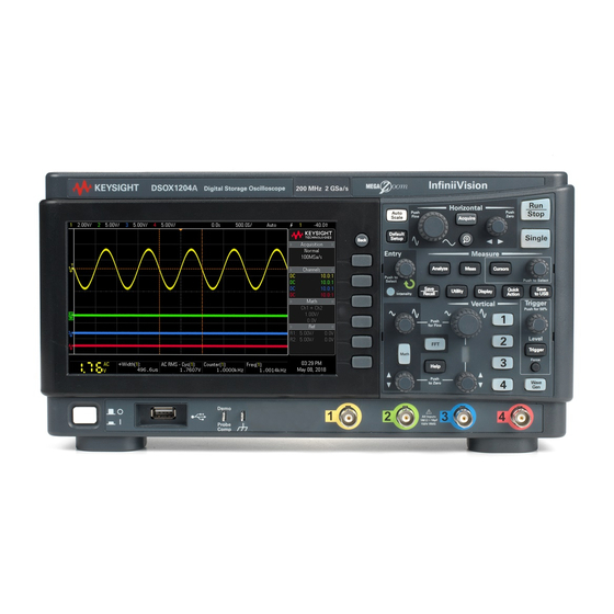 KEYSIGHT DSOX1204A SERVICE MANUAL Pdf Download ManualsLib