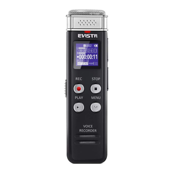 EVISTR L157 VOICE RECORDER USER MANUAL | ManualsLib