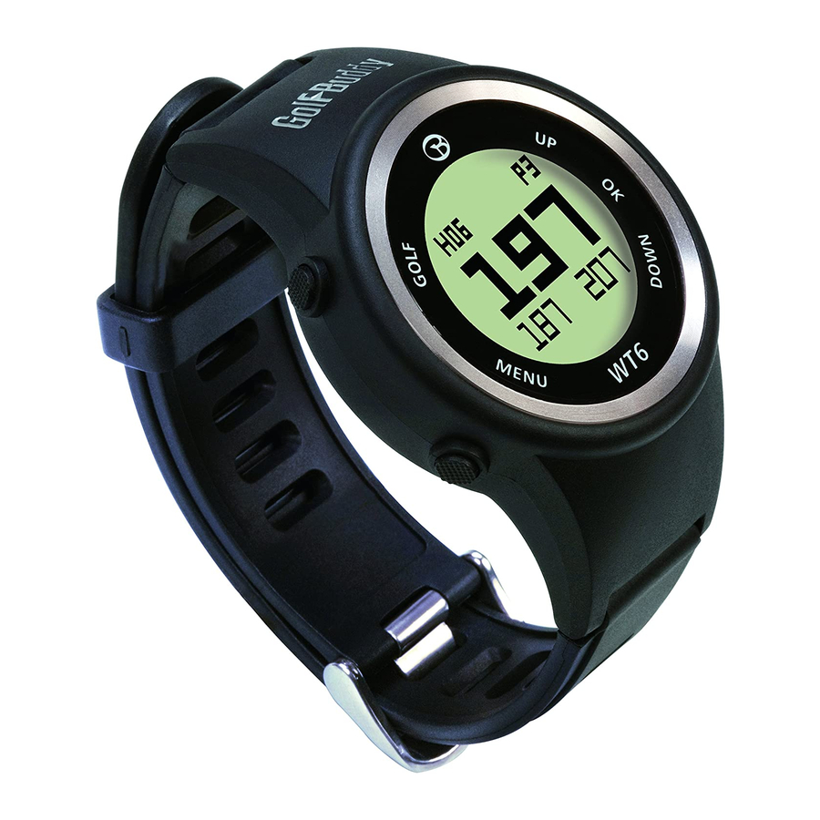 GOLF BUDDY WT6 GPS MANUAL | ManualsLib