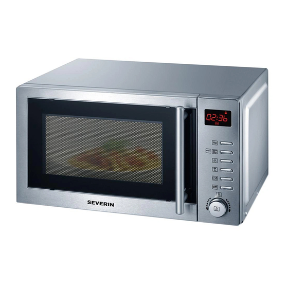 SEVERIN MW 9718 MICROWAVE OVEN INSTRUCTIONS FOR USE MANUAL ManualsLib