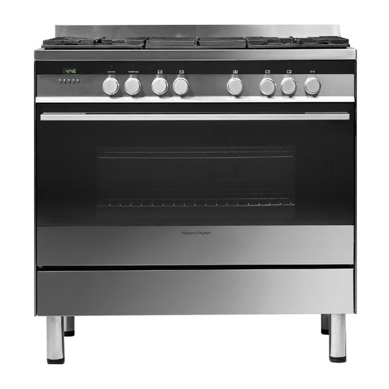 FISHER & PAYKEL OR90SDBSIPX1 COOKER INSTALLATION INSTRUCTIONS MANUAL