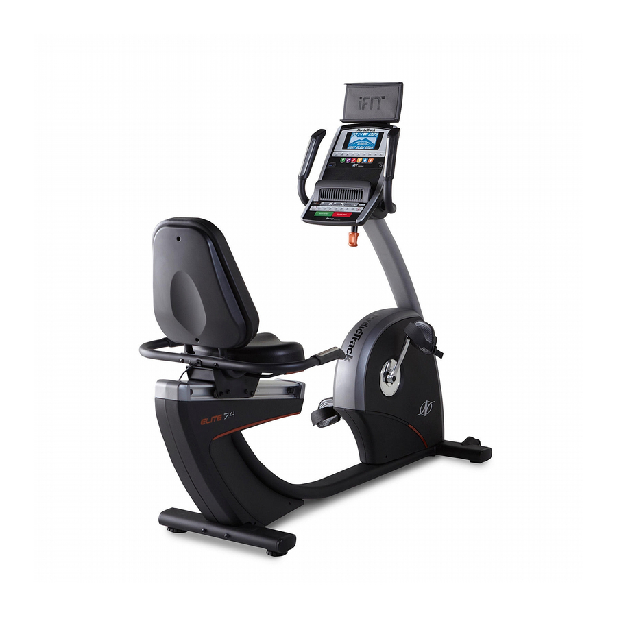 NORDICTRACK ELITE 7.4 EXERCISE BIKE USER MANUAL ManualsLib