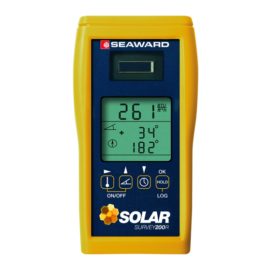 SEAWARD SOLAR SURVEY 200R MANUAL Pdf Download ManualsLib