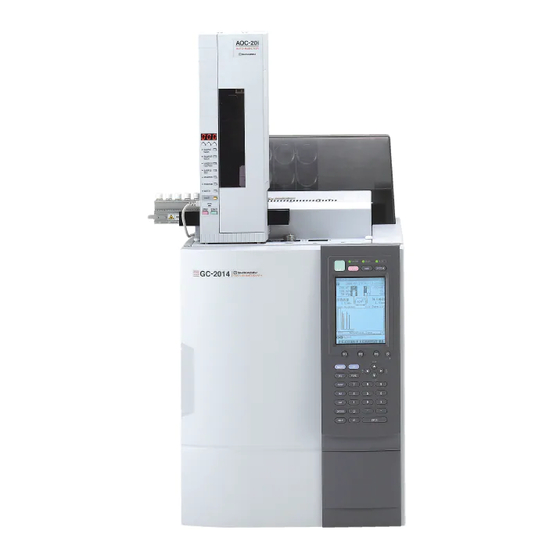 SHIMADZU GC2014 INSTRUCTION MANUAL Pdf Download ManualsLib