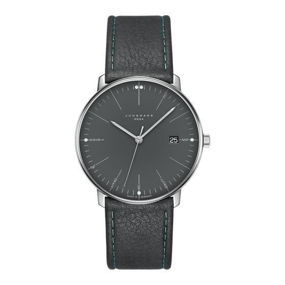 JUNGHANS MAX BILL MEGA WATCH USER MANUAL ManualsLib