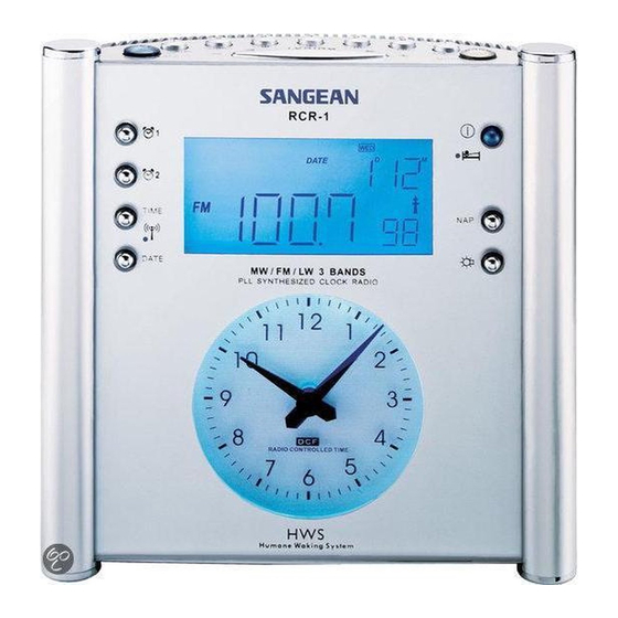 SANGEAN RCR1 CLOCK RADIO OPERATING INSTRUCTION ManualsLib