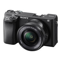 Sony a6400 Startup Manual