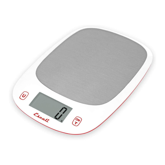 ESCALI ST115 SCALES PRODUCT MANUAL ManualsLib