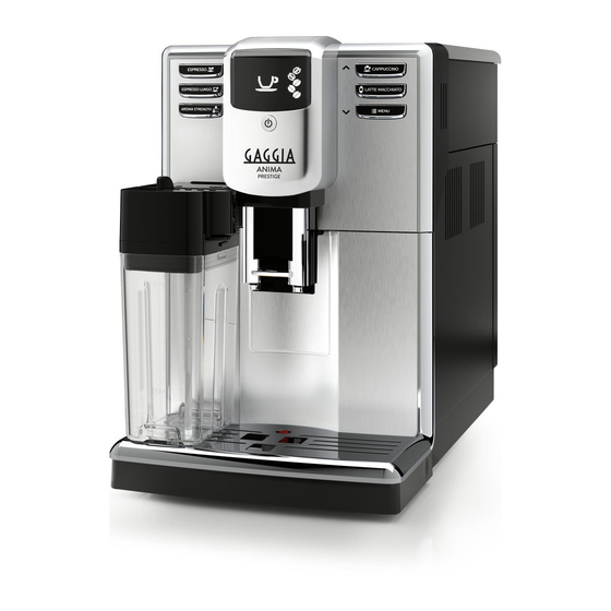 GAGGIA ANIMA PRESTIGE COFFEE MAKER OPERATING INSTRUCTIONS MANUAL