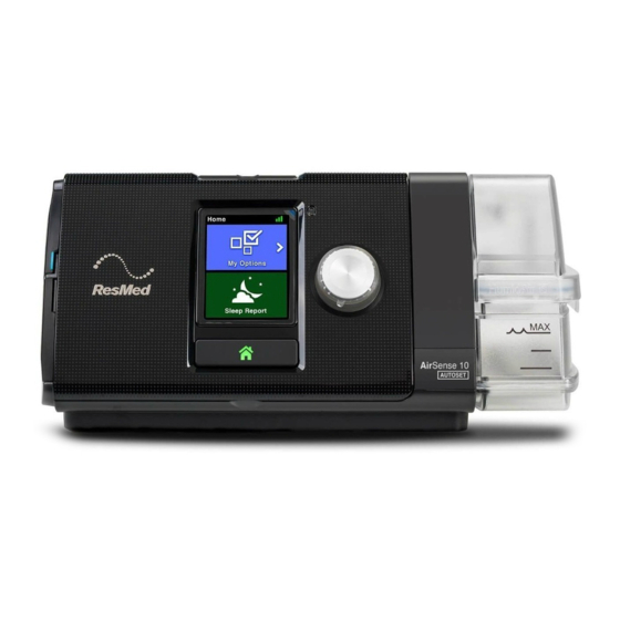 RESMED AIRSENSE 10 AUTOSET FOR HER PLUS CLINICAL MANUAL Pdf Download ...