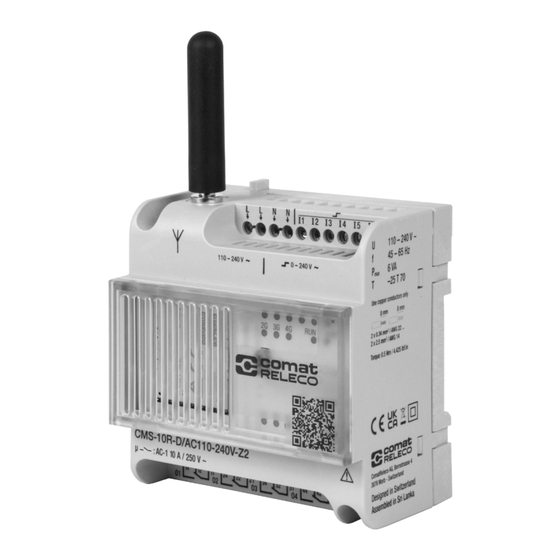 Comat Releco CMS-10R Installation Manual