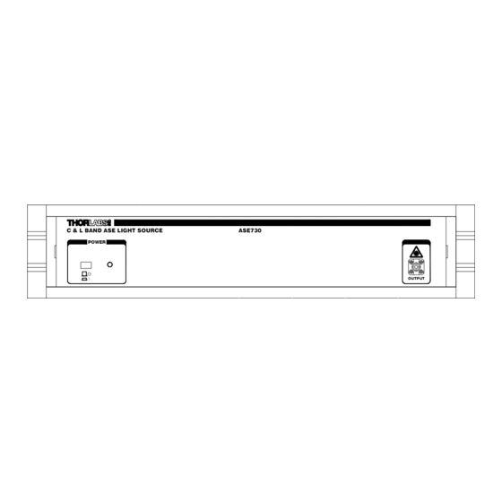 THORLABS ASE730 User Manual