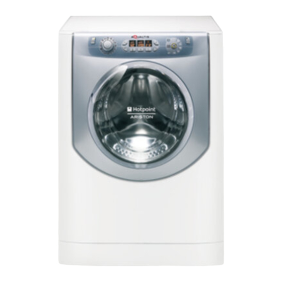 Hotpoint Ariston AQUALTIS AQ7F 293 U Instructions For Installation And Use Manual