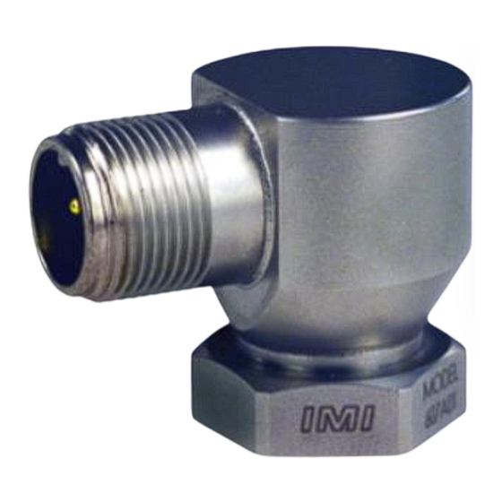 PCB Piezotronics IMI SENSORS ICP TO607A01 Installation And Operating Manual
