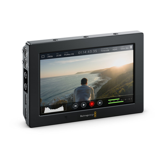 Blackmagicdesign Blackmagic Video assist Installation And Operation Manual