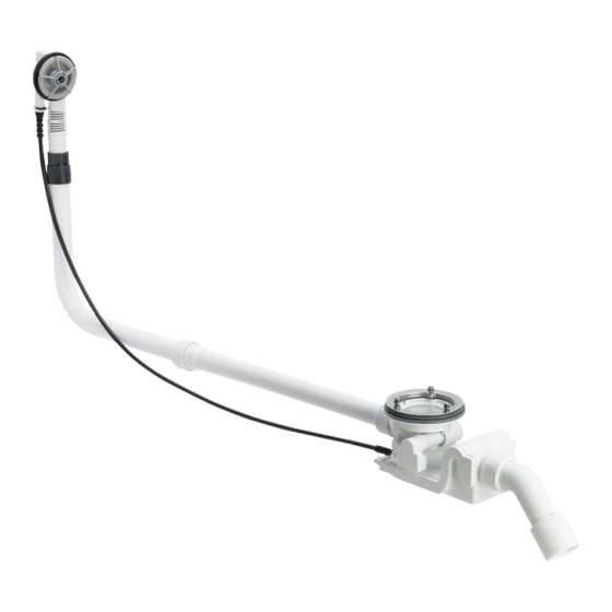 Sifone Vasca Rotaplex Viega 6142.32 – Scarico E Troppopieno DN40/50, Adatto A Vasca Con Foro 90 Mm, Modello A 45° Con Arco, Lunghezza 725 Mm