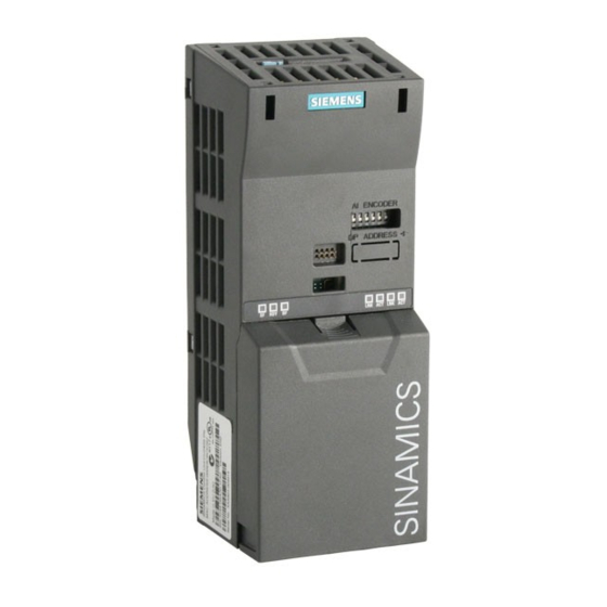 Siemens Sinamics G120 CU240E Operating Instructions Manual