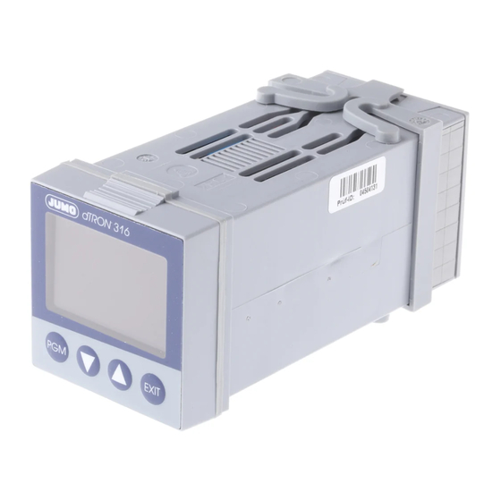JUMO dTRON 304 Operating Instructions Manual