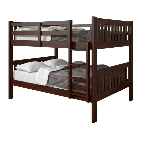 DONCO 10153 FULL INDOOR FURNISHING ASSEMBLY INSTRUCTIONS MANUAL