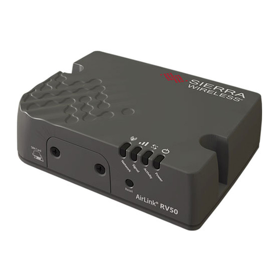 SIERRA WIRELESS AIRLINK RV50 MODEM PRODUCT MANUAL ManualsLib