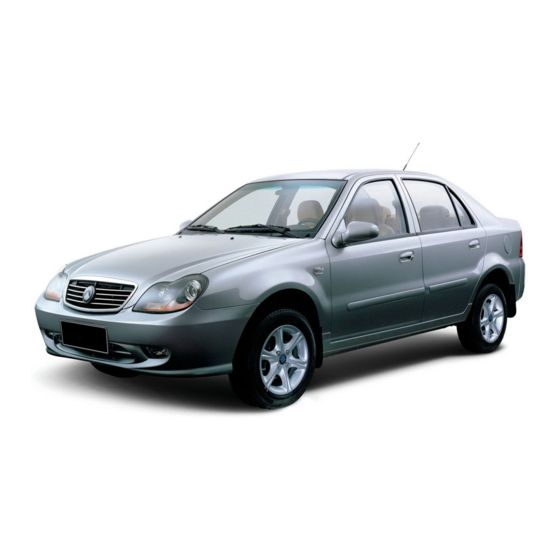 GEELY CK SERIES 2007 AUTOMOBILE WORKSHOP MANUAL | ManualsLib