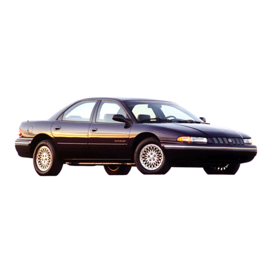 CHRYSLER CONCORDE 1993 AUTOMOBILE SERVICE MANUAL | ManualsLib