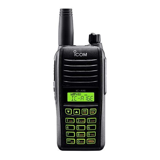 Icom IC-A16 Full Manual