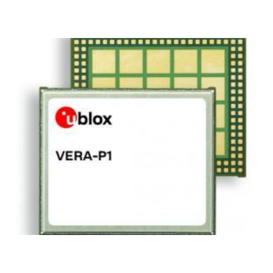 Ublox EVK-VERA-P174 Manuals