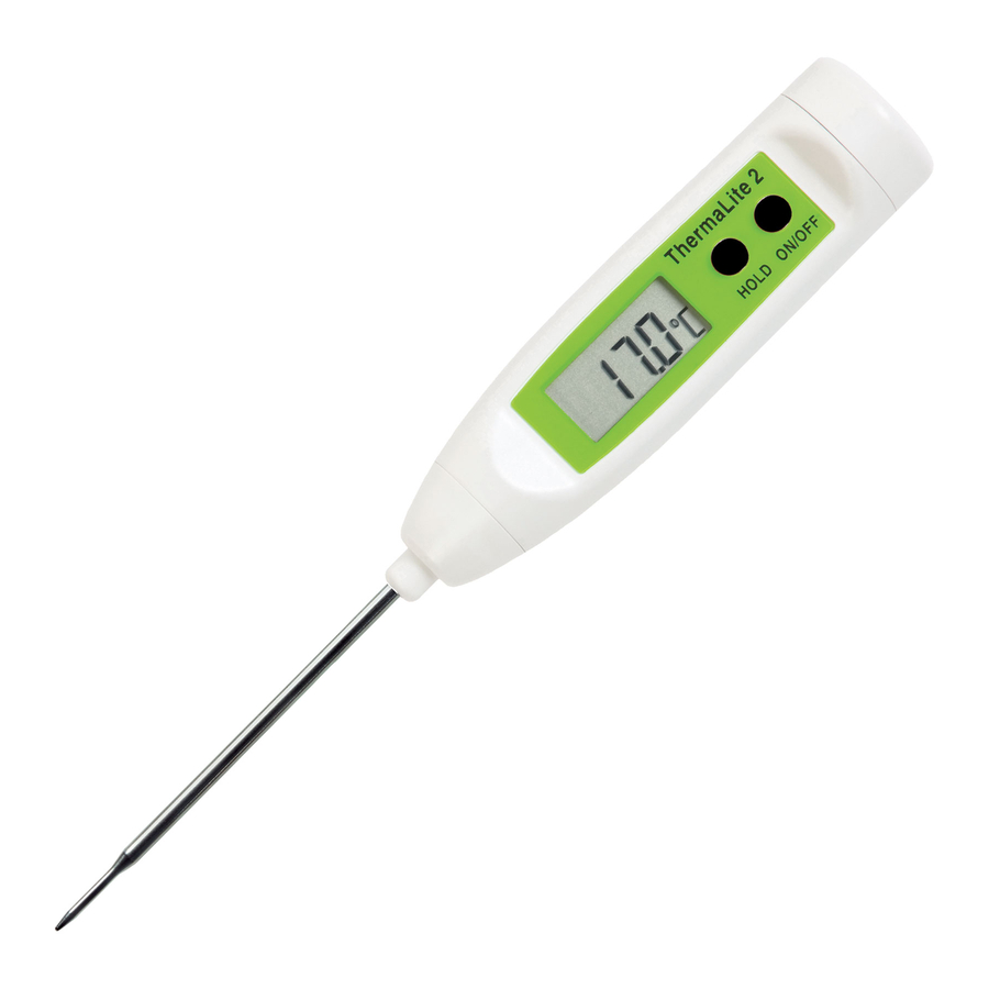 ETI THERMALITE 2, 226-102/112/122/132/142/152/202 - Thermometer Manual
