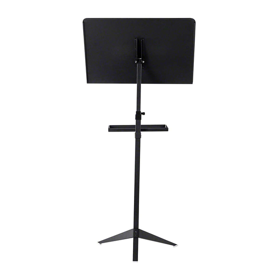 National Public Seating CONDUCTOR'S STAND Assembly Instructions