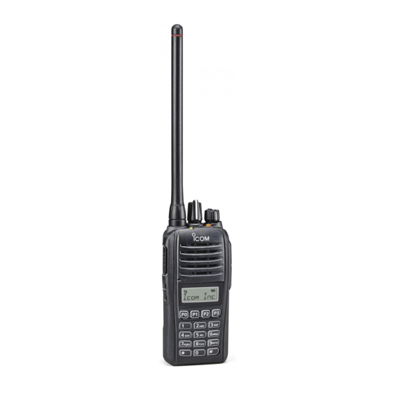 Icom IC-F1000 SERIES Instructions