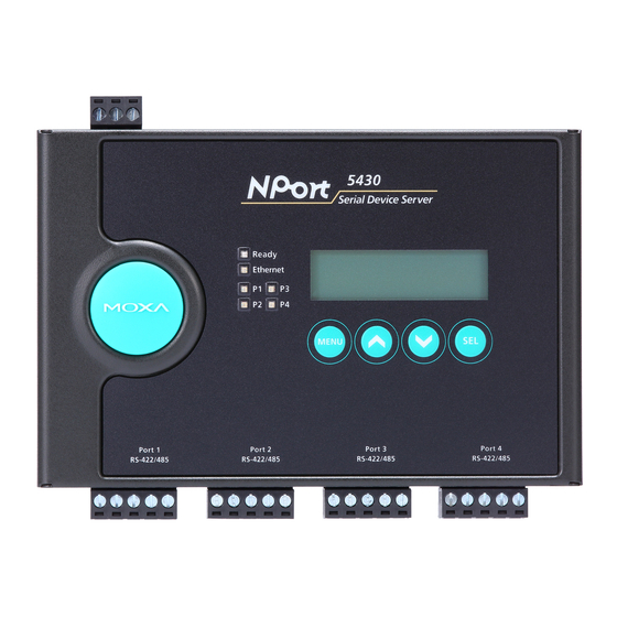 Moxa Technologies nport 5400 series Manuals