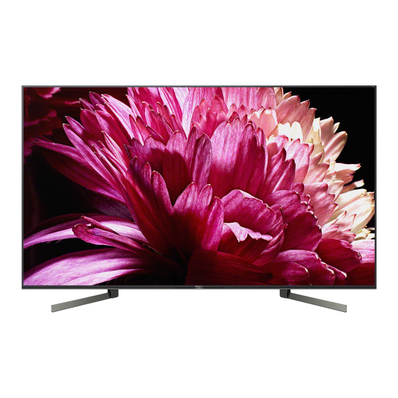 sony-bravia-xbr-75x950g-tv-reference-manual-manualslib