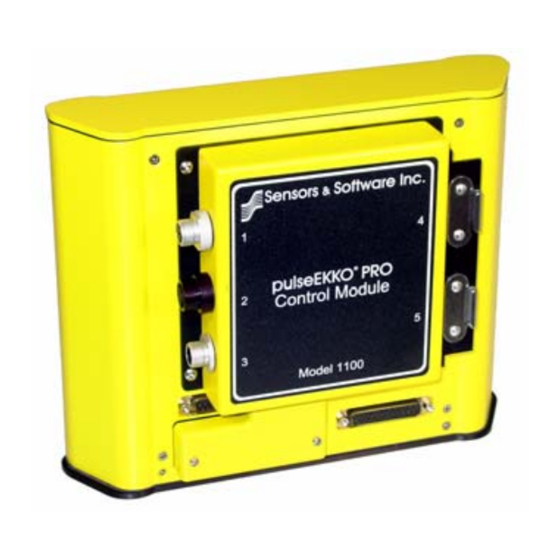 SENSORS & SOFTWARE PULSEEKKO PRO RADAR USER MANUAL ManualsLib