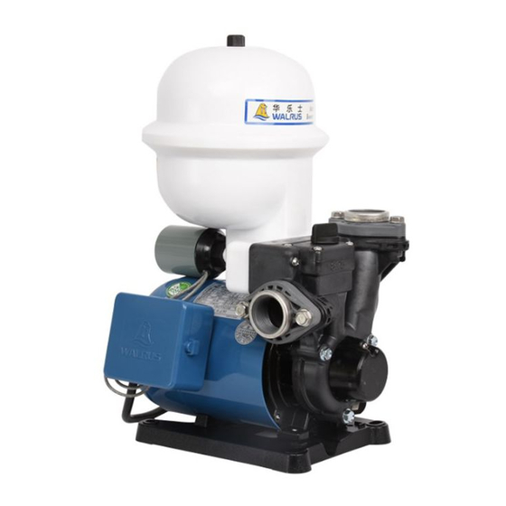 WALRUS TP8-P SERIES WATER PUMP INSTRUCTION MANUAL | ManualsLib