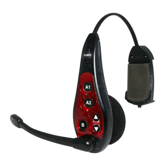 HME HS6000 HEADSET OPERATING INSTRUCTIONS ManualsLib