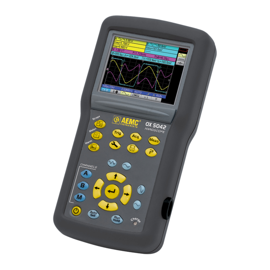 AEMC OX 5042 QUICK START MANUAL Pdf Download ManualsLib