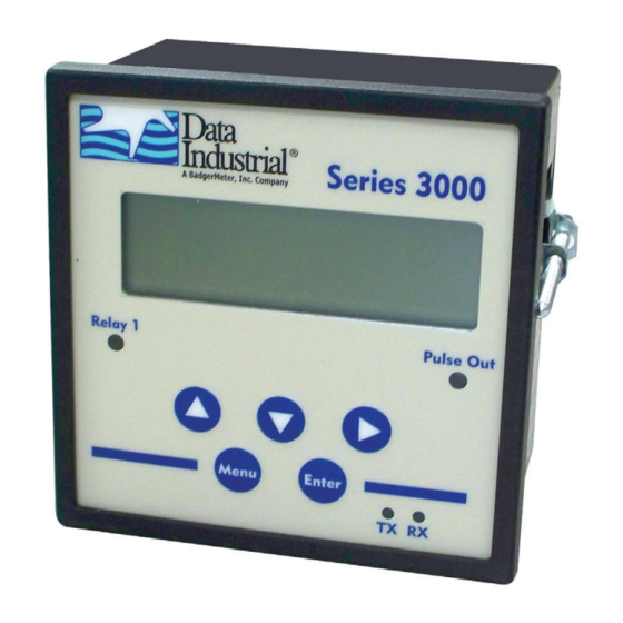 BADGER METER DATA INDUSTRIAL 3000 SERIES USER MANUAL Pdf Download