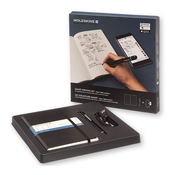 MOLESKINE SMART WRITING SET GRAPHICS TABLET MANUAL ManualsLib