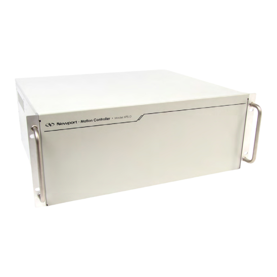 NEWPORT XPSD CONTROLLER USER INTERFACE MANUAL ManualsLib