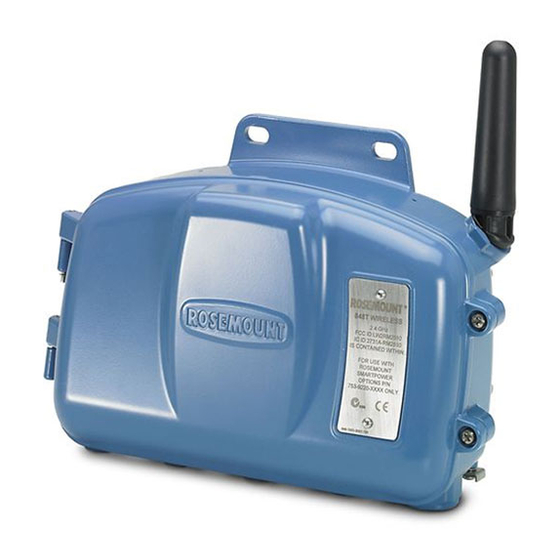 EMERSON ROSEMOUNT 848T TRANSMITTER QUICK START MANUAL | ManualsLib