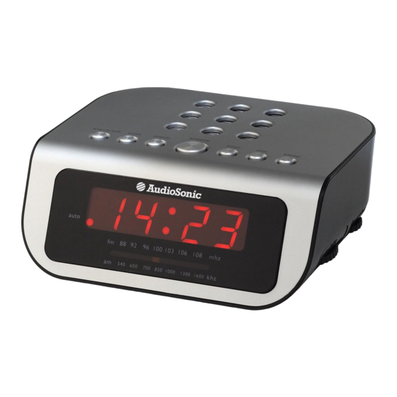 AUDIOSONIC CL1470 CLOCK RADIO INSTRUCTION MANUAL ManualsLib