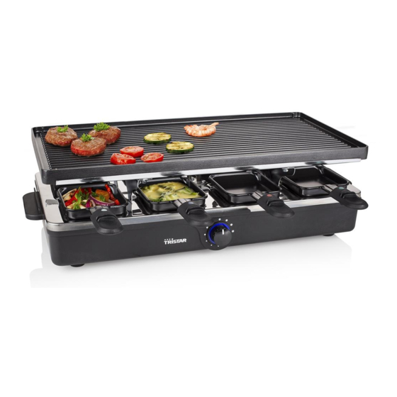 TRISTAR RA-2995 GRILL INSTRUCTION MANUAL | ManualsLib
