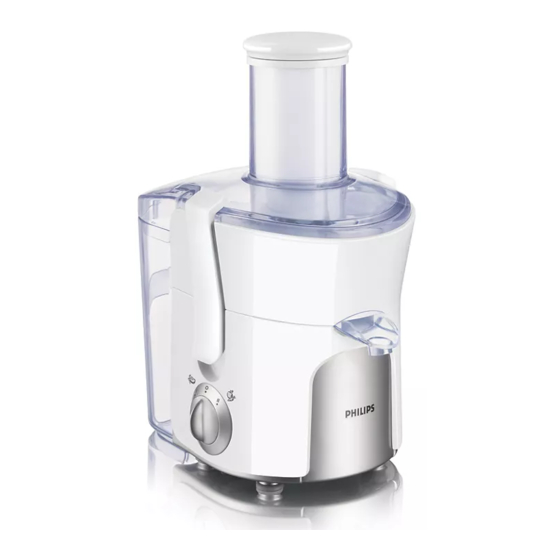 PHILIPS HR1854 JUICER USER MANUAL ManualsLib