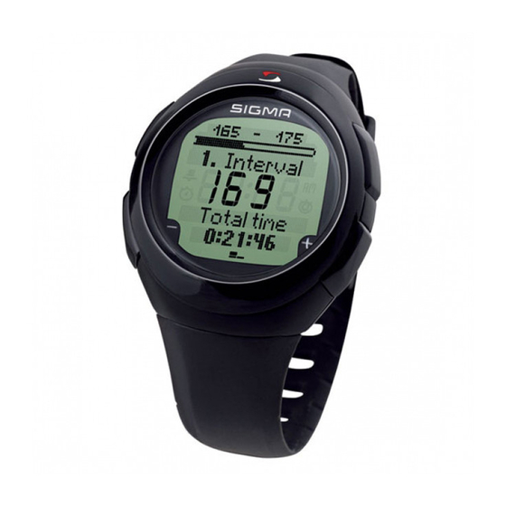 SIGMA ONYX PRO HEART RATE MONITOR USER MANUAL | ManualsLib