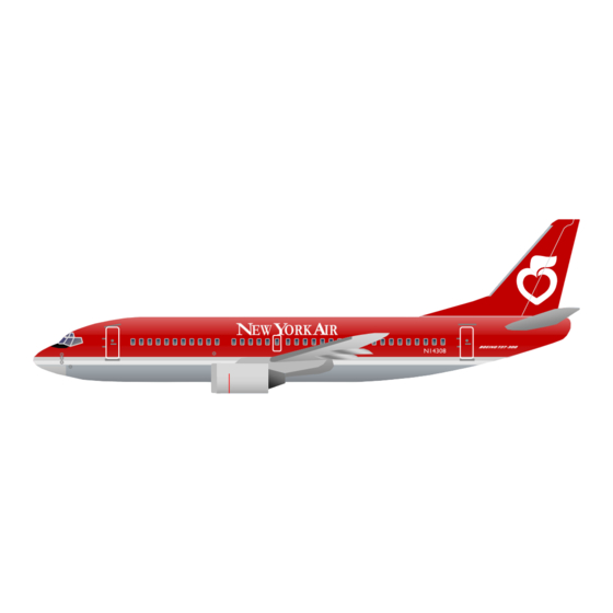 Airigami Papier Avion NEW YORK AIR BOEING 737-300 Manual
